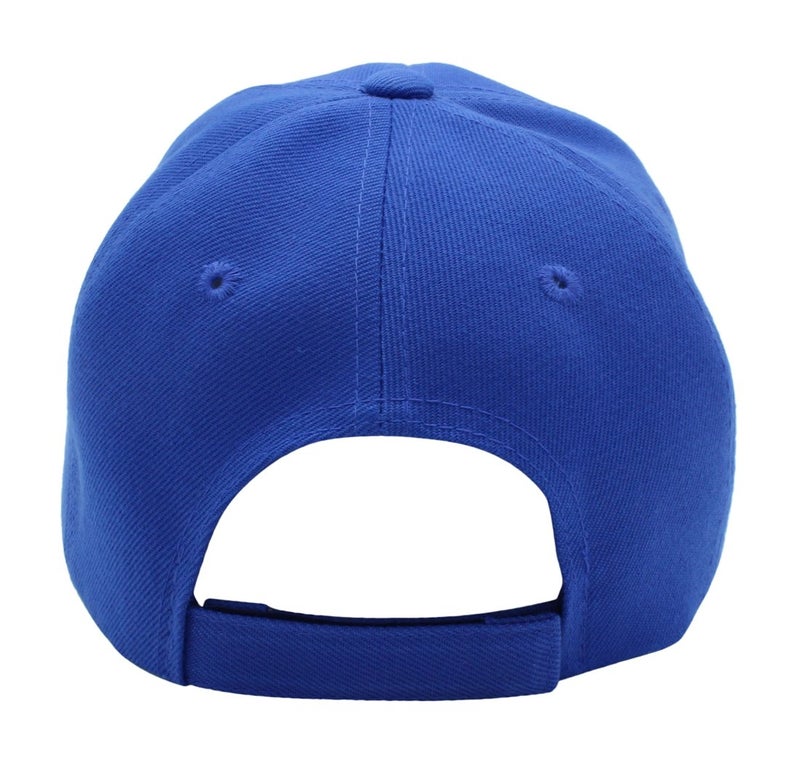Top Level Baseball Cap Men Women - Classic Adjustable Plain Hat (Royal) - Image 4